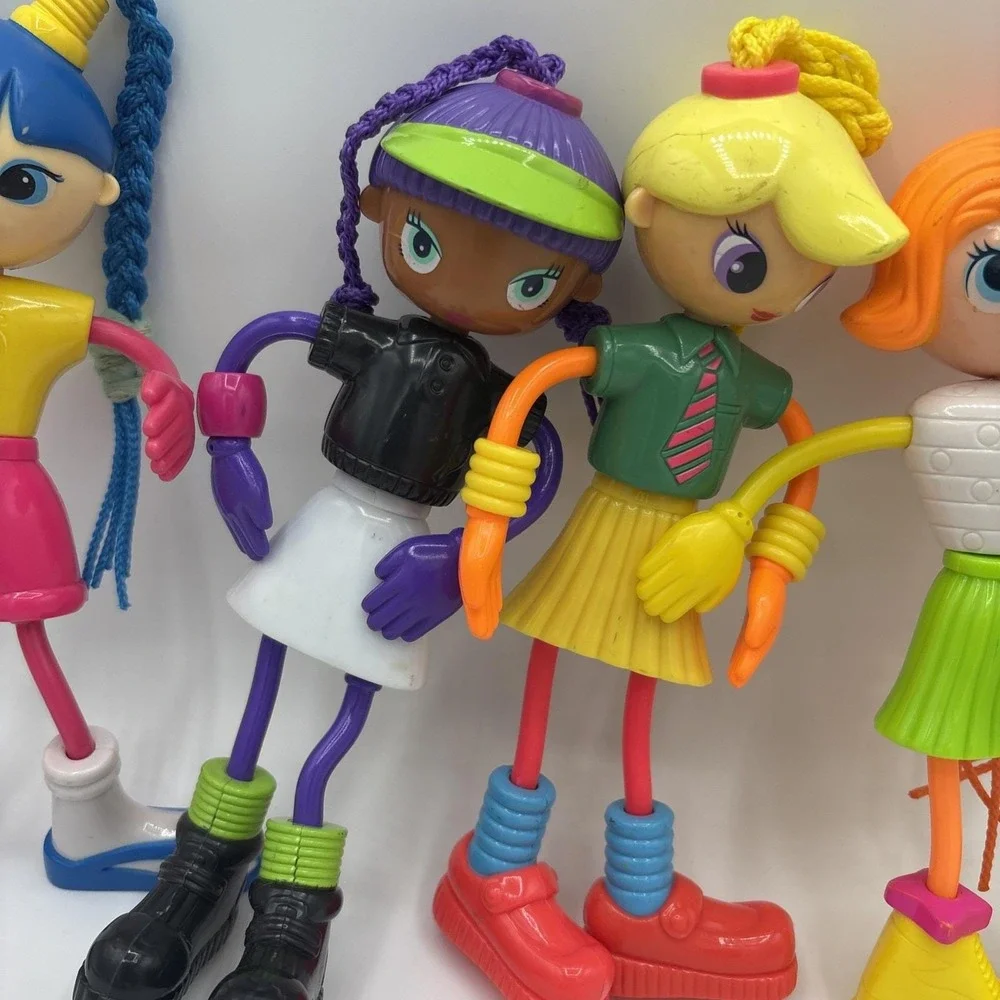 Vintage 2003 Ohio Art Betty Spaghetty McDonalds Doll Lot - Complete Set of 4